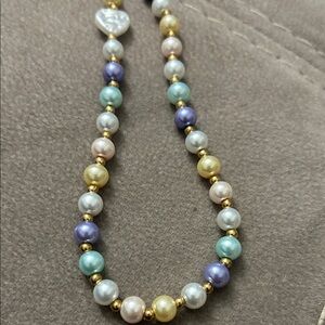 NWOT Elegant Multicolor Pearl  Casetify phone strap